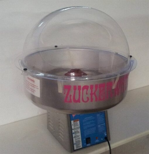 Profi Zuckerwattemaschine mit Plexiglas Haube