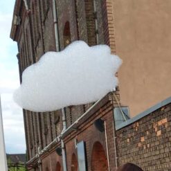 Steam Punk Wolken Logo Maschine 13 Wolkenlogo purelei Logo Hauswand