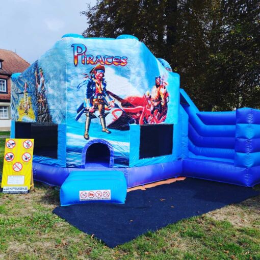 Hüpfburg Pirate Multiplayer mit Rutsche