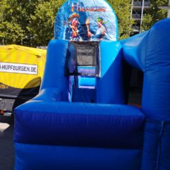 Hüpfburg Pirat Multiplayer – Abenteuer ahoi! 18 Pirat Rutsche Hinteransicht