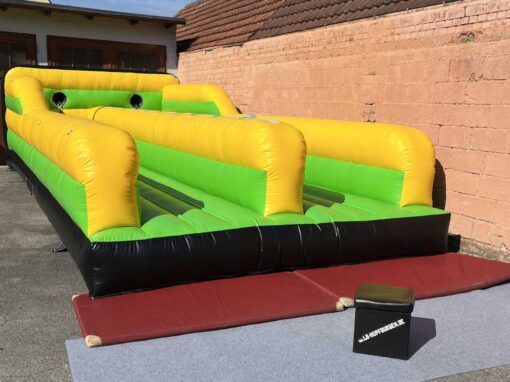 Bungee Run grün gelb in der Frontansicht