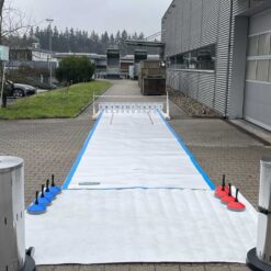 Anischt Eisstockbahn light mit Zahlen Lattle Gestell und Eisstöcken