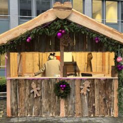Rustikale Hütte Weihanchtshütte 3m